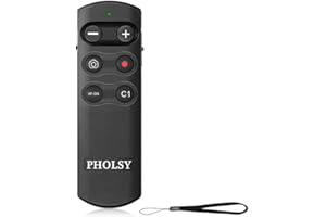 PHOLSY RMT-P1BT Bluetooth Camera Remote Wireless Release Shutter Commander Compatible with Sony a1, a6700, a6400, a6600, a7C, a7M3, a7M4, a7RM3, a7RM4, a7SM3, a9, a9M2, RX0M2, RX100M7, ZV-1, ZV-E10