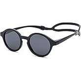 COASION Baby Polarized Sunglasses with Strap Adjustable TPEE Flexible Frame for Toddler Girls Boys Age 0-36 Months