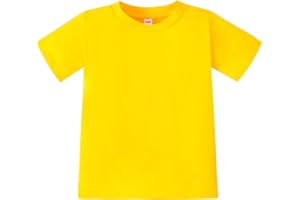 Magic Park 6M-7Y Baby Short Long Sleeve Tee Shirt Toddler T-Shirt Kids Solid Color Tops Boy Girl Casual Blouse