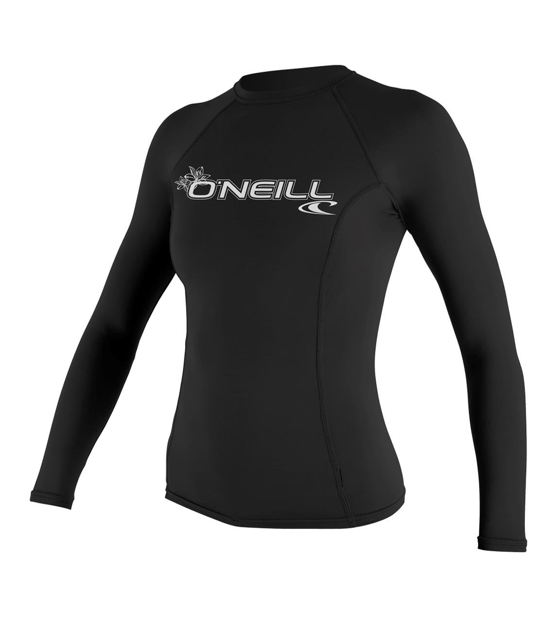 O'Neill Women's Basic Skins Long Sleeve Rash Guard - Black, M — image 1