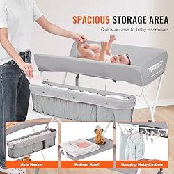 VEVOR Baby Changing Table, Folding Diaper Changing