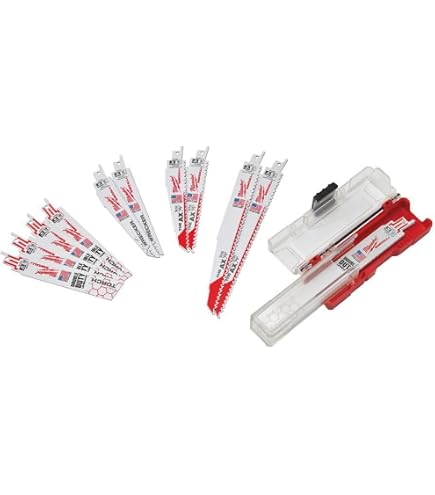Milwaukee 48-00-5016 SAWZALL Blades – 9-Inch, 6 TPI, Tapered – 5 Pack