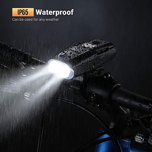 Volcano Eye Premium Bike Lights Set,1000 Lumen Rechargeable Bicycle Headlight with Smart Sensor