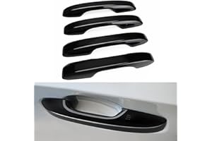 DLOVEG Upgraded Snap-on Door Handle Cover Compatible for 2022-2024 2025 Honda Civic Accessories for 2023 2024 2025 Honda CRV HRV No Adhesive Black Handle Protectors