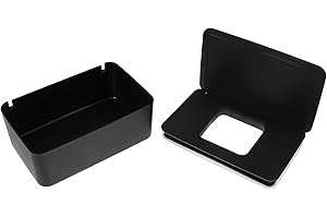 Abaodam Wipes Holder with Cover Portable Wet Tissue Storage Box for Home Office Travel Facial Towel