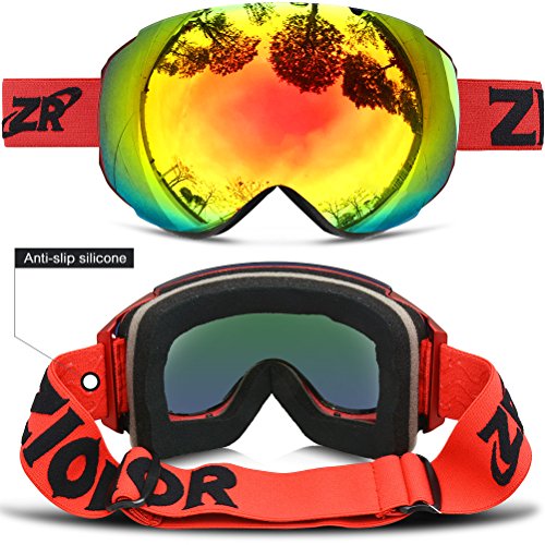 ZIONOR X6 Ski Snowboard Snow Goggles OTG for Men Women Youth AntiFog