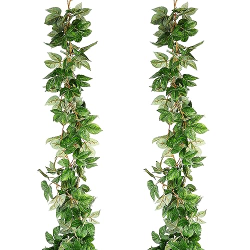 Fake Greenery Garland Fake Vines For Bedroom Fake Ivy Realistic Vines