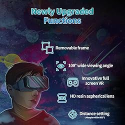 VR Headset Compatible with iPhone and Android, 3D