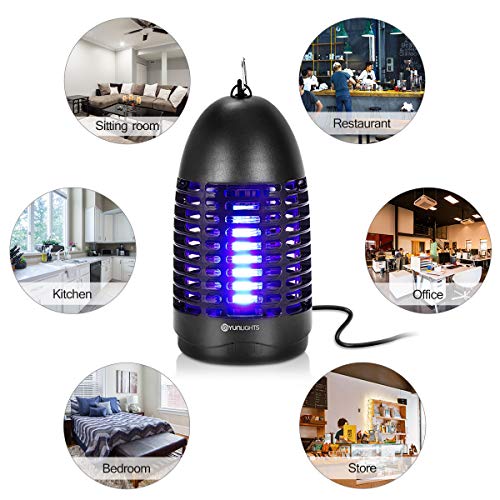 YUNLIGHTS Indoor Fly Killer Mosquito Zapper, 7W Electric Bug Zapper Fly Mosquito Killer