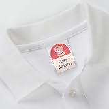 Dotty about Paper 50 x No Iron Personalised Waterproof Name Labels Garden view 2
