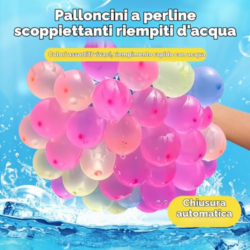 POP lina 555 Pcs Water Balloons Self Sealing Multicolor Water Balloons for Adult Summer Water Games Beach Party