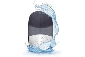 Silicone Face Scrubber, SIWIEY IPX7 Waterproof Sonic Facial Cleansing Brush, USB Rechargeable Sonic Massage Face Brush for De