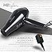Magnifeko 1875W Professional Hair Dryer with Diffuser Ionic Conditioning - Powerful, Fast Hairdryer Blow Dryer - 2 Speeds, 3 Heat Settings (Black)