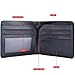 FlyHawk Mens Handmade Bifold Genuine Leather Wallet for men