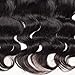Brazilian Body Wave Bundles with Frontal(14 16 18+12)100% Virgin Human Hair Extensions Frontal with Bundles Ear to Ear Lace Frontal with Baby Hair Natural Color