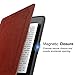 MoKo Case for Kindle Paperwhite, Premium PU Leather Cover with Auto Wake/Sleep Fits All Paperwhite Generations Prior to 2018 (Will not fit All-New Paperwhite 10th Generation), Vintage Style