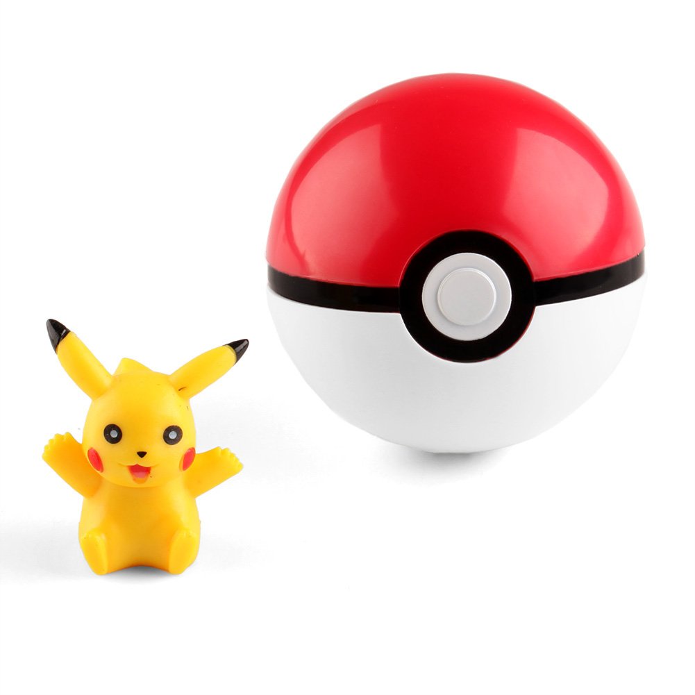 Buy Abn Pokemon And Pikachu Figure Red Blue Green Purple Yellow Red Ball Pikachu Online At Low Prices In India Amazon In