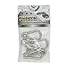 CNBTR 50mm Silver M5 Spring 304 Stainless Steel Snap Hook Eyelet Link Pack of 5
