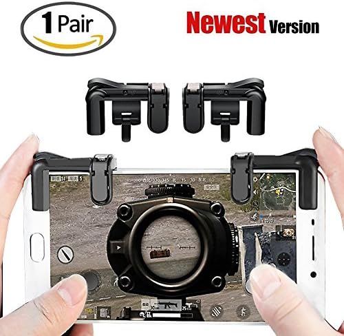 Apark Mobile Game Controller - Sensitive Shoot and Aim Keys L1R1 Shooter Controller for PUBG/Fortnite/Rules of Survival, Mobile Gaming Joysticks for Android iPhone - [Upgrade Version] (1 Pair)