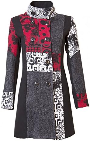 Sambosa Designer Patchwork Women Wool Winter Coat Trench Coat in 12 Different Designs