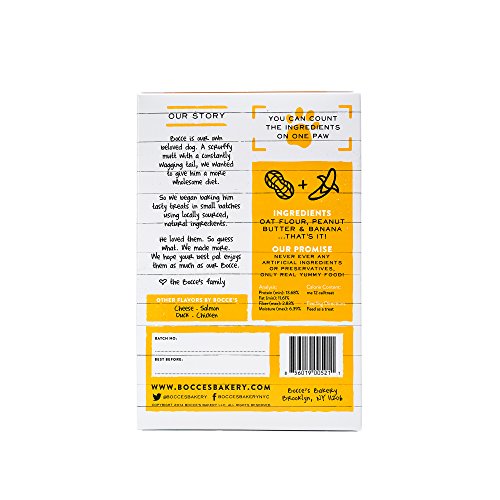 Bocce's Bakery Grain-Free PB + Banana Dog Treat, 12 oz