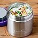 LunchBots Wide Thermal 16 oz. All Stainless Steel Bowl - Insulated Food Container Stays Hot 6 Hours or Cold for 12 Hours - Leak Proof Soup Jar for Portable Convenience - Purple