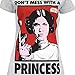 STAR WARS Womens T-Shirt Princess Leia Size X-Large Grey