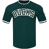 Pro Standard Mens NBA Milwaukee Bucks Classic Chenille Short Sleeve Tee Forest Green L