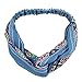Beautyer 6Pcs Women Headband High Elastic Head Wrap Classical Retro Style Printed Twisted Hair Bands (6pcs)
