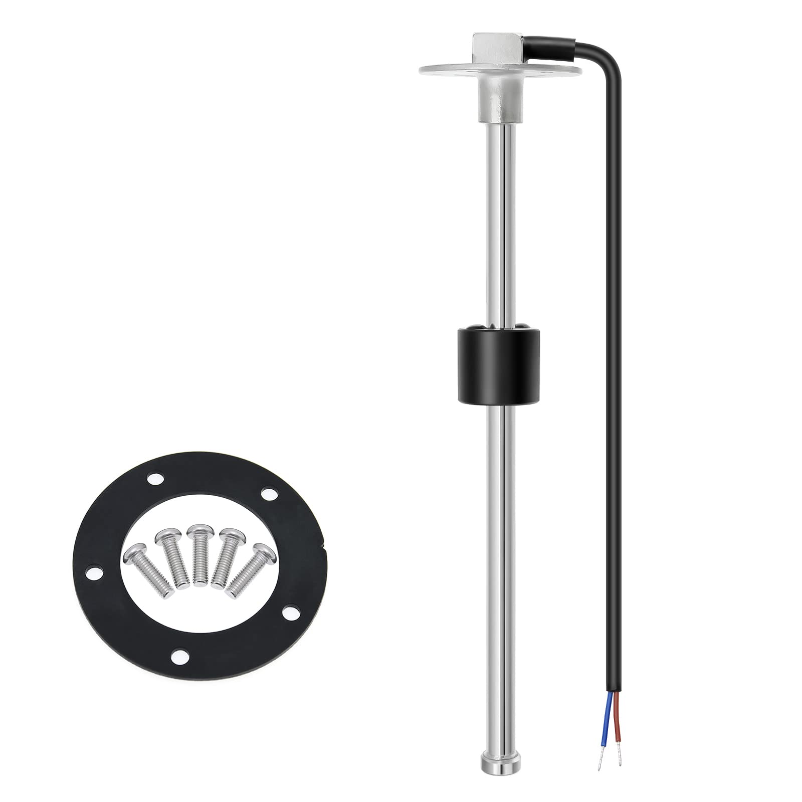 Fuel Level Sending Units 300mm Marine Boat Fuel Water Level Gauge Sensor Tank Indicator 5 Hole Fit for Fuel Water Level Gauge 0-190ohms