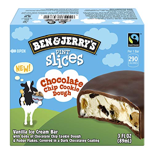 Ben & Jerry's Pint Slices, Chocolate Chip Cookie Dough, 3 ct