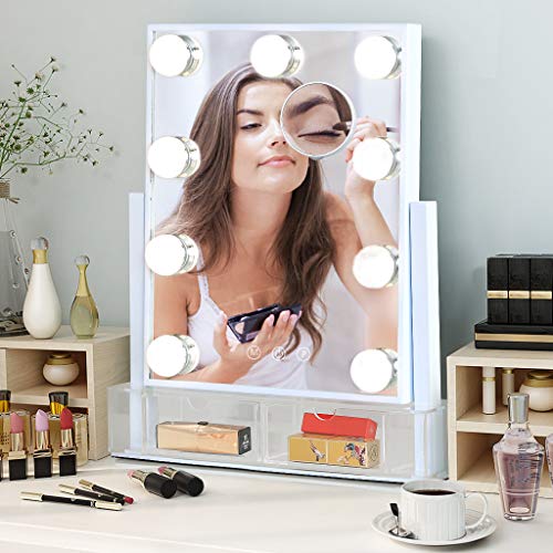 Makeup Vanity Mirror with Lights, Large Lighted Hollywood Make Up