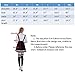 Nuotuo Womens Japanese High School Uniform Sailor Pleated Skirt Outfit (XL,Black) CC567A-XL