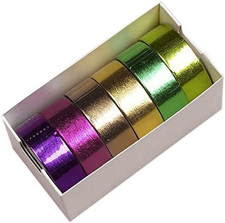 Assorted Solid Metallic Washi Tape Set
