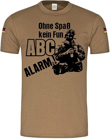 Gratuit Images Bw Tropiques Sans Plaisir Pas Fun Abc Alarme T Shirt Bundeswehr le plus cool par