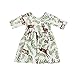 CSSD Girls Princess Dresses, Toddler Baby Short Sleeve Floral Deer Pageant Dresses (12M, Multicolor)