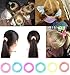 Spiral Hair Ties 12pcs Hair Bands Scrunchies for hair and girls Sports hair ties Suitable for All Hair Types 6 Candy Colors 2pcs/Color