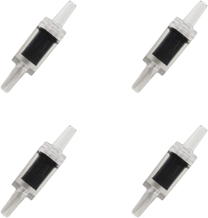 JIH Aquarium Air Pump Accessories Set -25 Feet Airline Tubing Black Standard, Air Stones, Check Valves, Suction Cups and Connectors : Pet Supplies