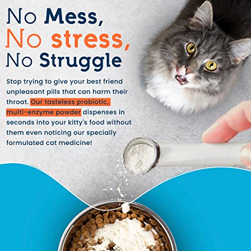 Pet Ultimates Probiotics for Cats 20Species Cat Probiotic Powder to