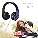 Student Wireless Bluetooth Headphones,Votones Adjustable Big Children Bluetooth headset, Adult Lightweight Fold-able Over Ear Earphone with Microphone(Blue)