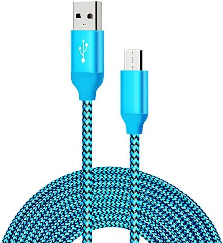 Micro USB Charger Cable, CIKOO 10FT Extension Nylon Braided USB to Micro USB Fast Charging Data Cable for Android Devices, Samsung Galaxy S7 S6 Edge, Sony, HTC, LG, ZTE, Motorola, Xbox PS 4