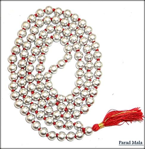 Parad Beads Mala / Parad Gutika / Mercury Beads Rosary - 6 mm (109 beads)