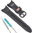Resin Replacement Watchband Compatible with Casio PRG-50 PRG-60 Protrek Men's Sport Waterproof Watch Strap Bracelet Watch Accessories