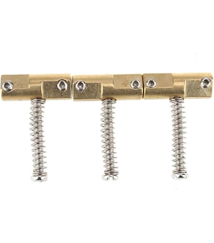 Fender American Vintage Telecaster Threaded Bridge Saddles – Set Of 3, Nickel Plated