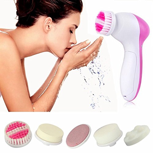 C-zone 5 in 1 Multi-Function Portable Facial Skin Care Electric Massager, for Removing Blackhead, Exfoliating and Massaging