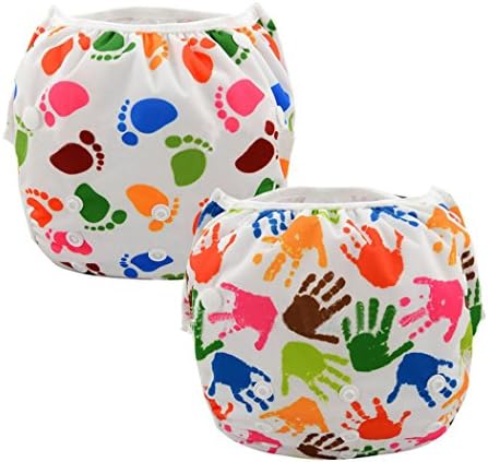 Samuyalove 2pcs Reusable Baby Swim Diapers (Pack of 2)
