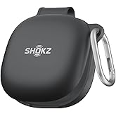 Protective Cover for Shokz OpenFit 2 Headphones Charging Case (Black) - Water Resistant Case, Durable, Scratch Resistant, Lightweight Plastic Cover-(Headphones or Charging case not Included