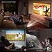 APEMAN Projector Mini Portable Projector Upgraded 2200 Lumens LED Full HD Video Home Theater Supports 1080p HDMI/VGA/USB/SD Card/AV Input PS4 Video Gaming Chromecast for Family Entertainment