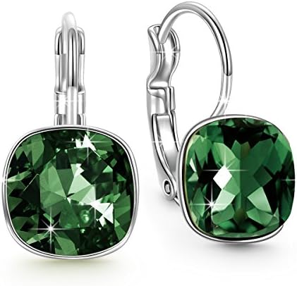 QIANSE "Forest Elf" Dangle Earrings, Swarovski Crystals Jewelry for Women, Pierced esrrings hoop earrings for women, Anniversary gifts birthday gifts for women gifts for daughter girlfriend wife