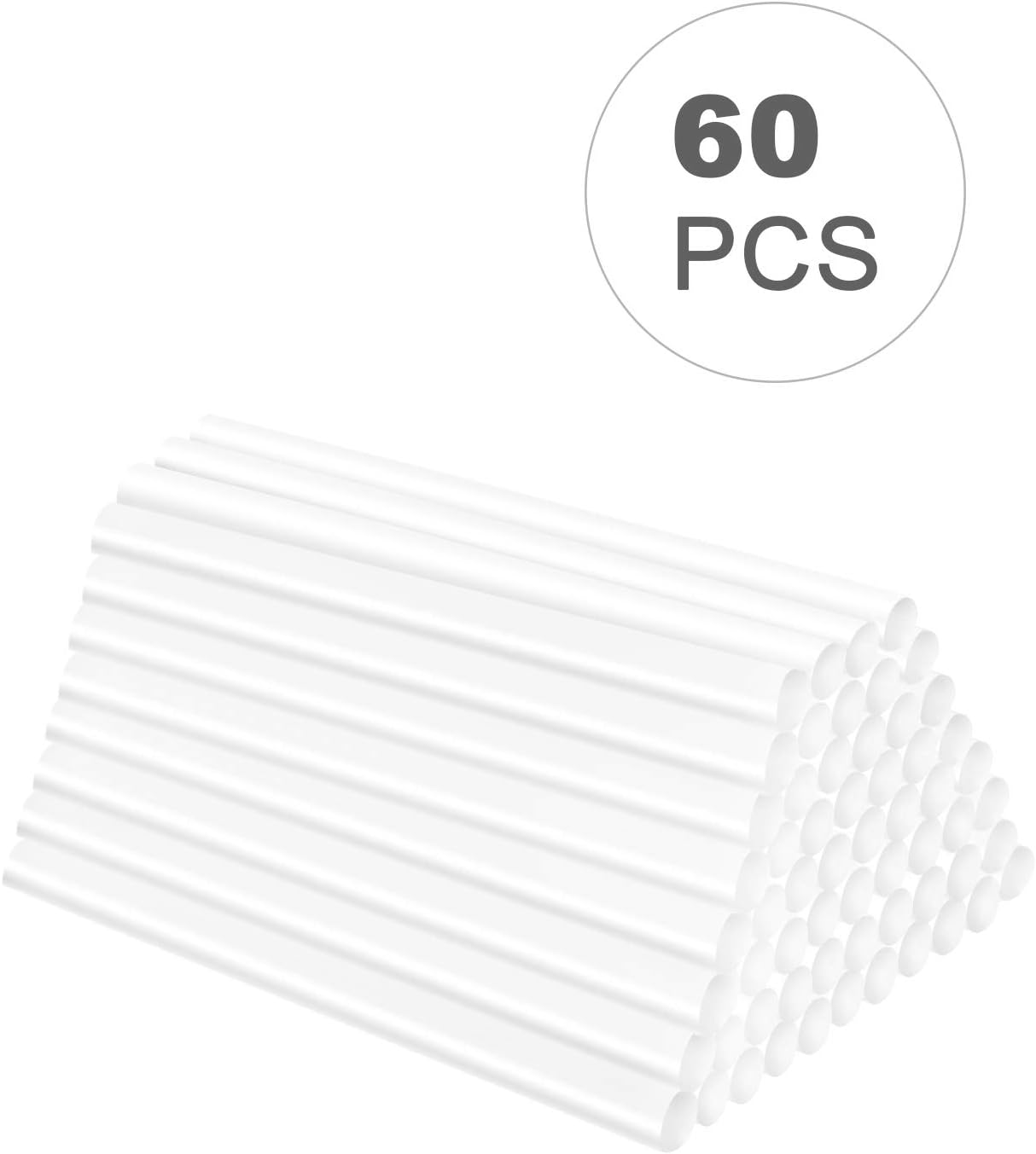 Mini Glue Gun Sticks 4" Long 0.27" Dia, Hot Glue Gun Refill Sticks, All-Purpose Dual Temp Glue Sticks(60 Pack Clear)